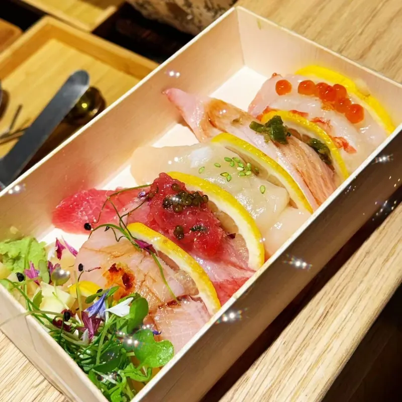 Premium takeaway sushi set with assorted sashimi at Ki Omakase, a Sushi Restaurant in Little Neck